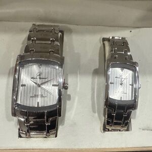 Silver Men's Watch Set